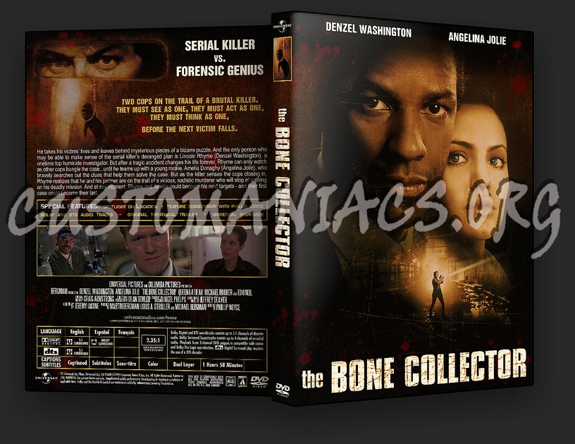 The Bone Collector dvd cover