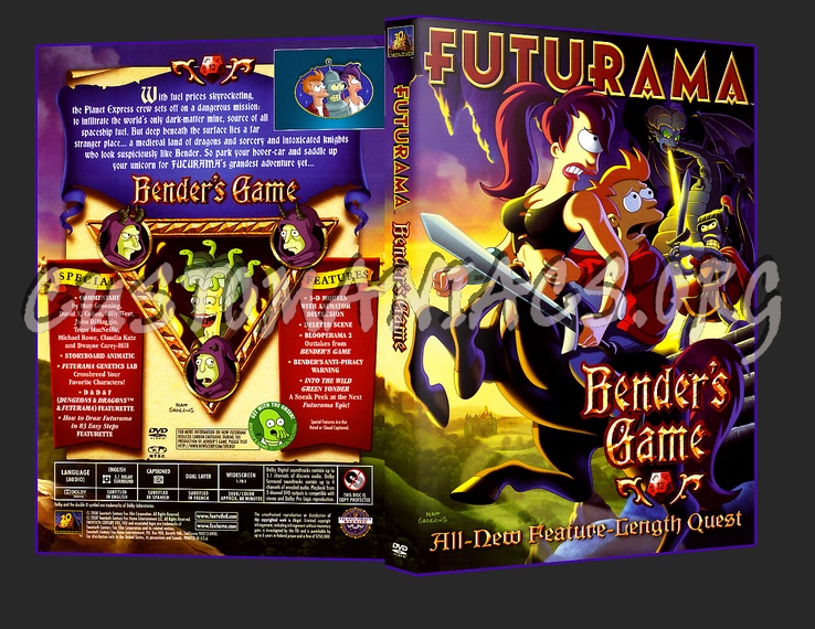 Futurama: Bender's Game dvd cover