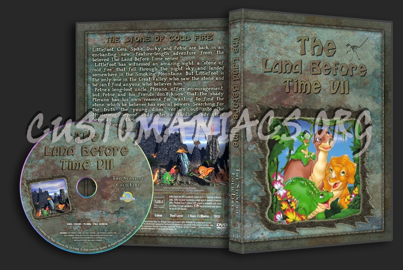 The Land Before Time Volume 7 - Stone Of Cold Fire dvd cover