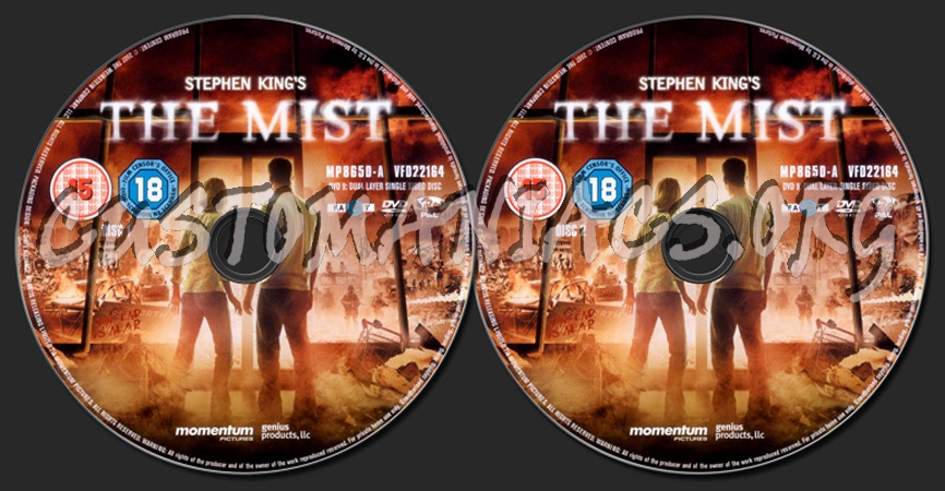 The Mist dvd label