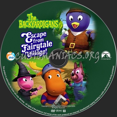 Backyardigans Escape from Fairytale Village dvd label