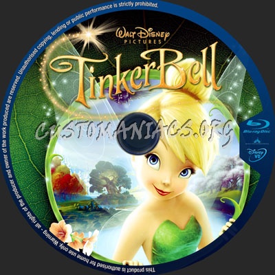 Tinker Bell blu-ray label