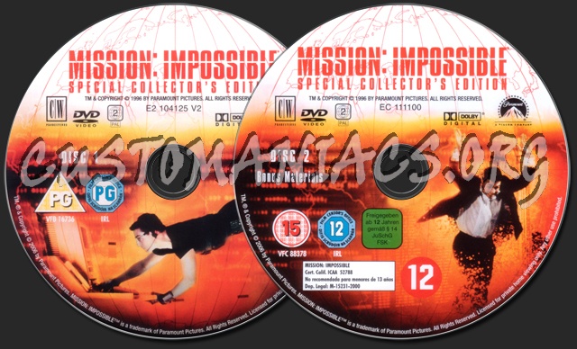 Mission Impossible dvd label