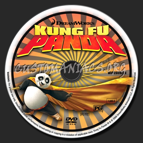 Kung Fu Panda dvd label