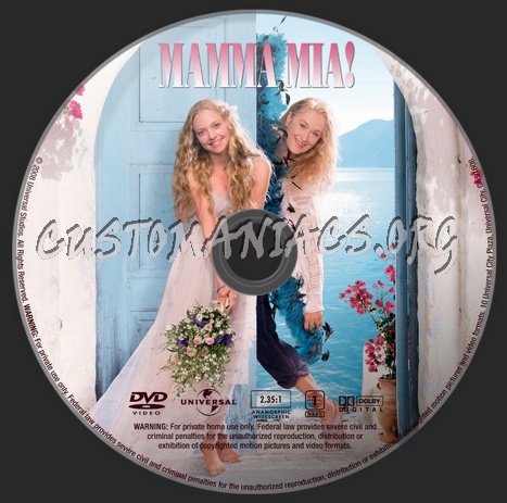 Mamma Mia! The Movie dvd label