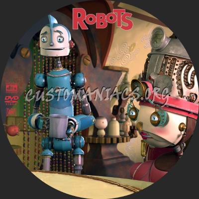 Robots dvd label