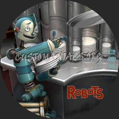 Robots dvd label