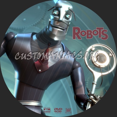 Robots dvd label