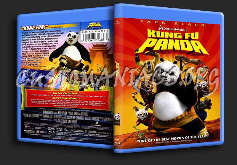 Kung Fu Panda blu-ray cover - DVD Covers & Labels by Customaniacs, id ...