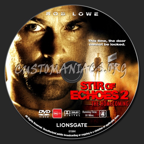 Stir Of Echoes 2 - The Homecoming dvd label