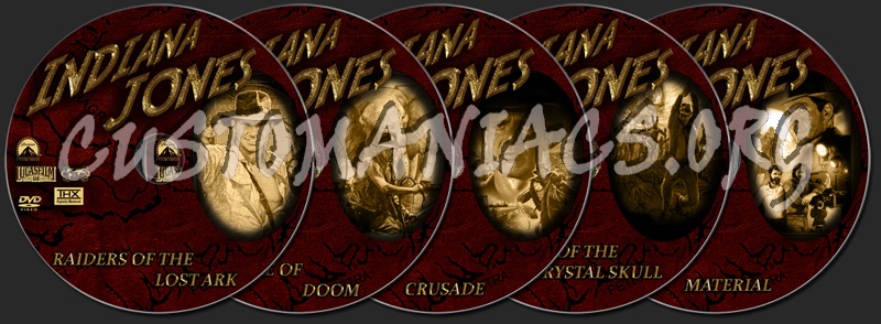 Indiana Jones Collectors Edition dvd label