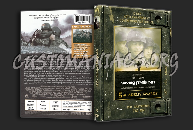 Saving Private Ryan dvd cover