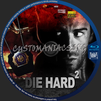 Die Hard 2 blu-ray label