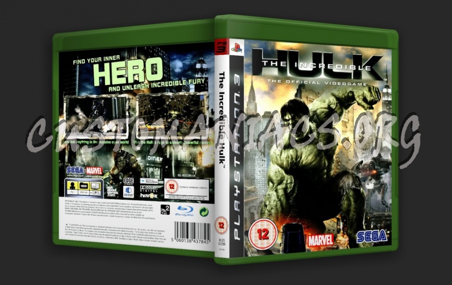 The Incredible Hulk dvd cover