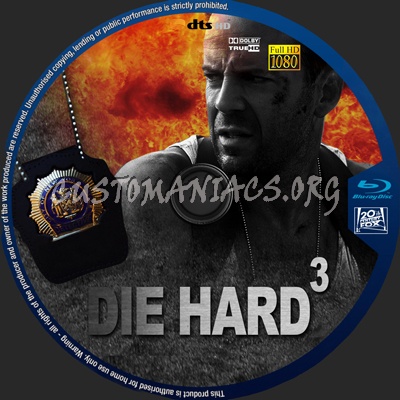 Die Hard 3 blu-ray label