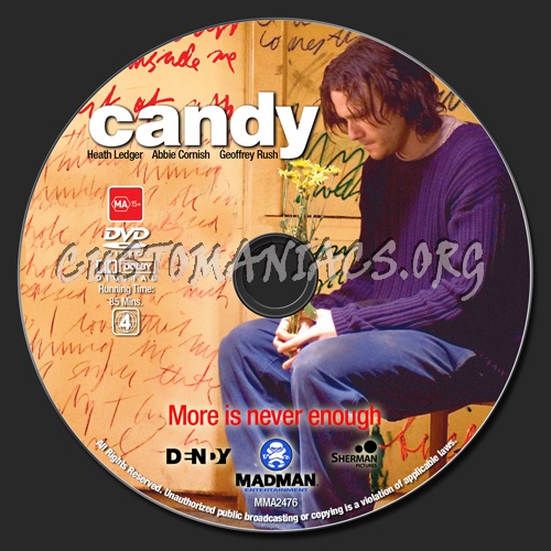 Candy dvd label