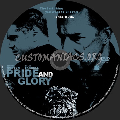 Pride and Glory dvd label