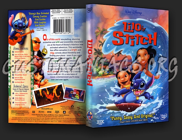 Lilo and Stitch dvd cover - DVD Covers & Labels by Customaniacs, id: 4938  free download highres dvd cover