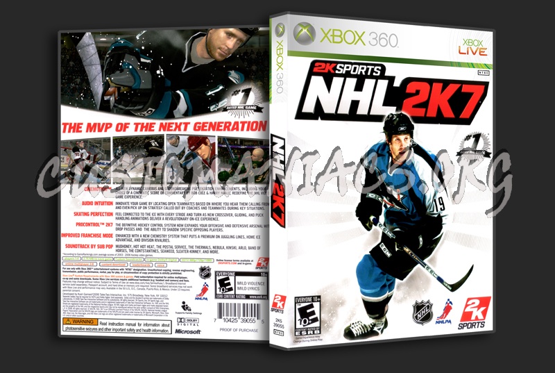 Nhl 2k7 dvd cover