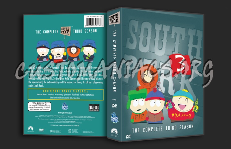 South Park - Season 3 dvd cover