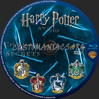 Harry Potter and the Chamber of Secrets blu-ray label