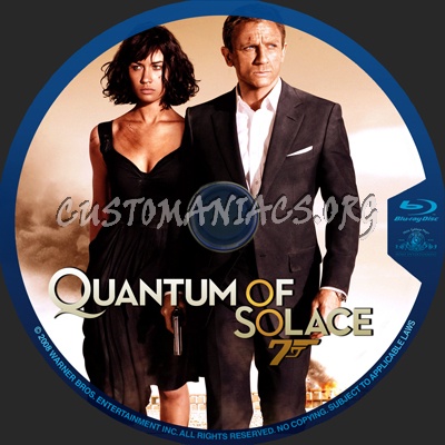 Quantum of Solace blu-ray label