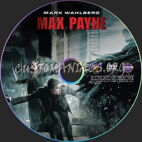 Max Payne dvd label