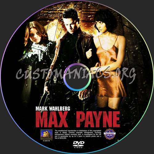 Max Payne dvd label