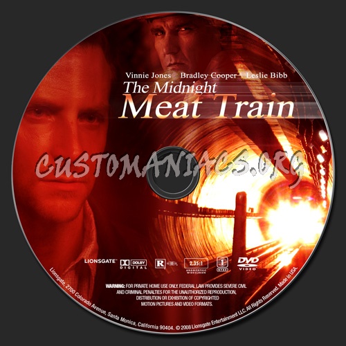 The Midnight Meat Train dvd label