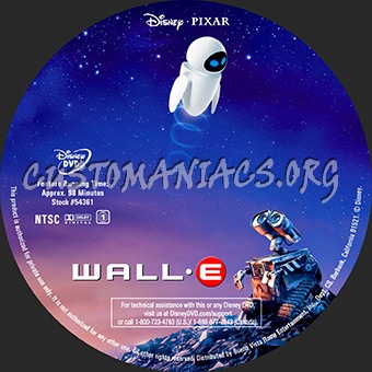 Wall-E dvd label