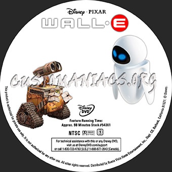 Wall-E dvd label