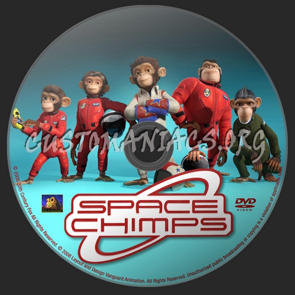 Space Chimps dvd label