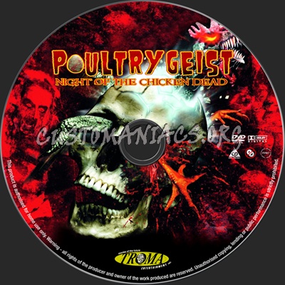 Poultrygeist Night of the Chicken Dead dvd label