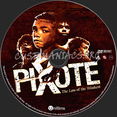 Pixote dvd label