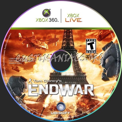 Tom Clancy's End War dvd label