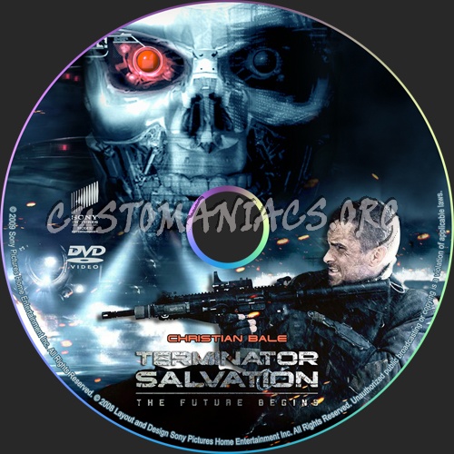 Terminator Salvation dvd label