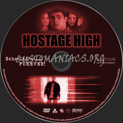 Hostage High dvd label