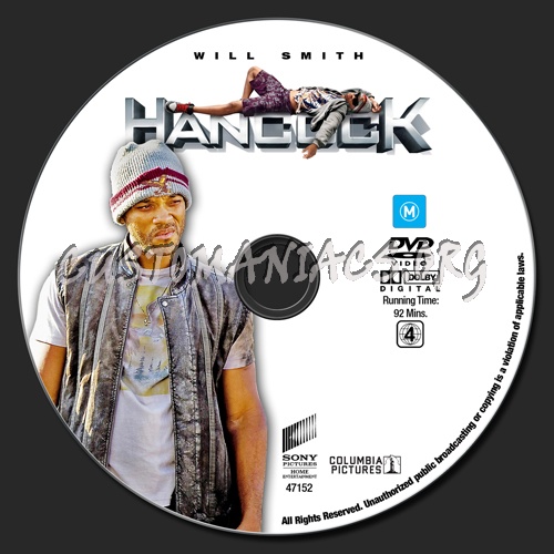 Hancock dvd label