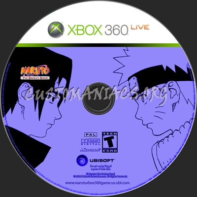 Naruto The Broken Bond dvd label