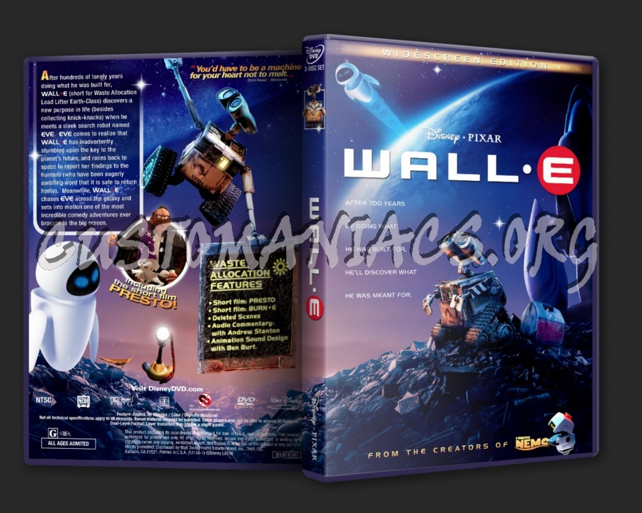 Wall-E dvd cover