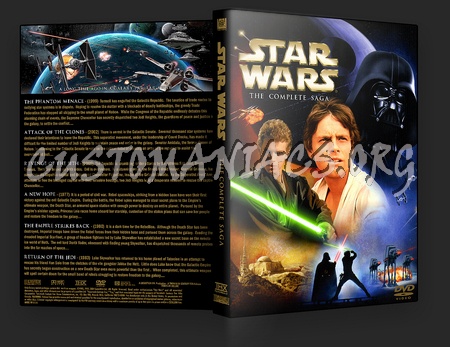 Star Wars The Complete Saga dvd cover DVD Covers Labels by