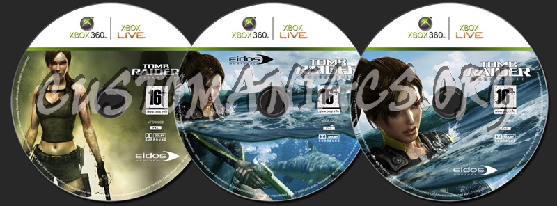 Tomb Raider Underworld dvd label