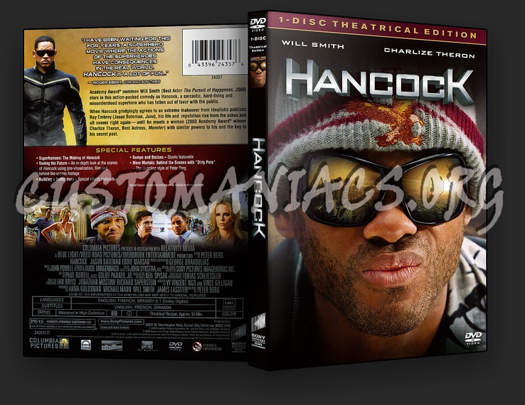 Hancock (Single-Disc Theatrical  Edition) dvd cover