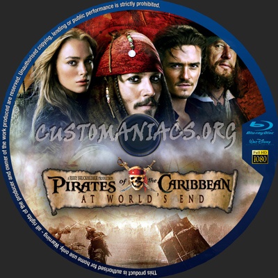 Pirates of the Caribbean  1-2-3 blu-ray label