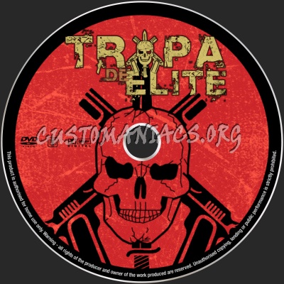 Tropa De Elite - Elite Squad dvd label