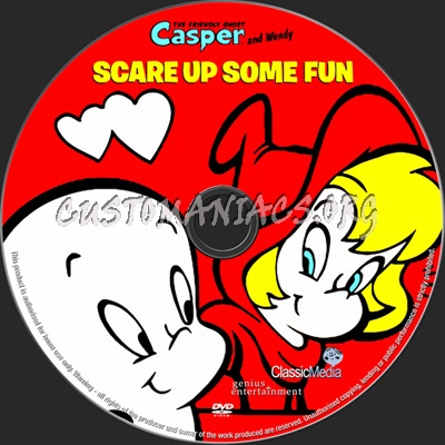 Casper And Wendy Scare Up Some Fun dvd label