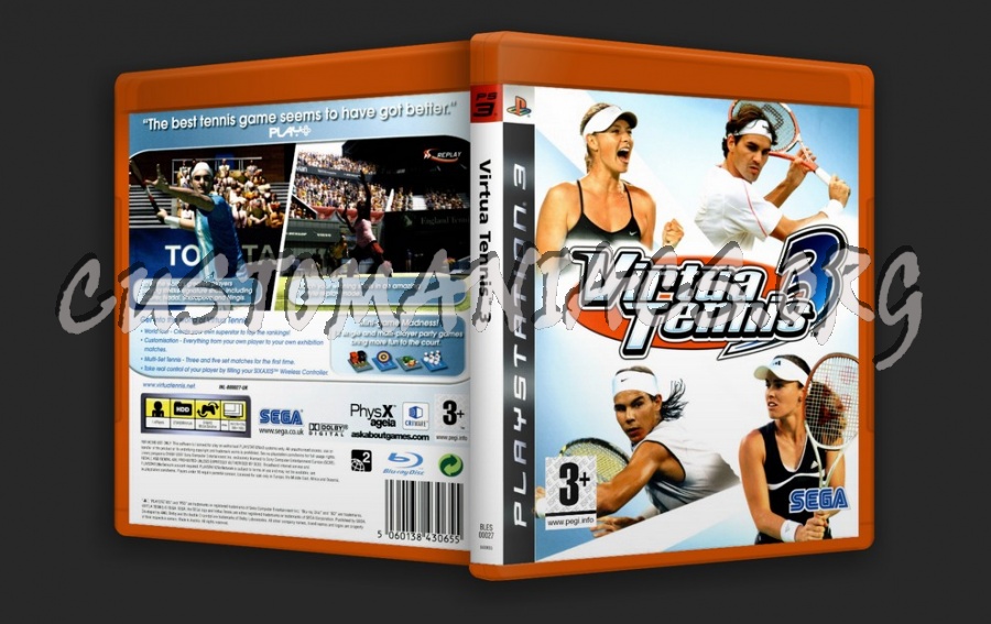 Virtual Tennis 3 dvd cover