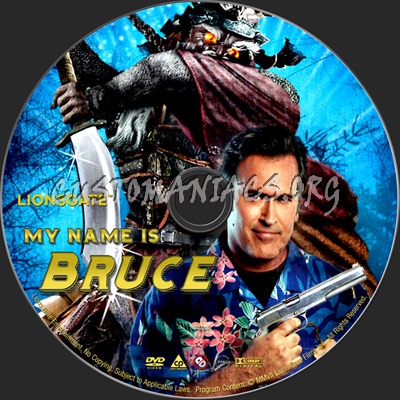 My Name is Bruce dvd label