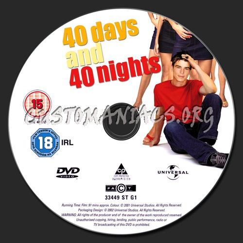 40 Days and 40 Nights dvd label