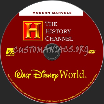 Modern Marvels Walt Disney World dvd label